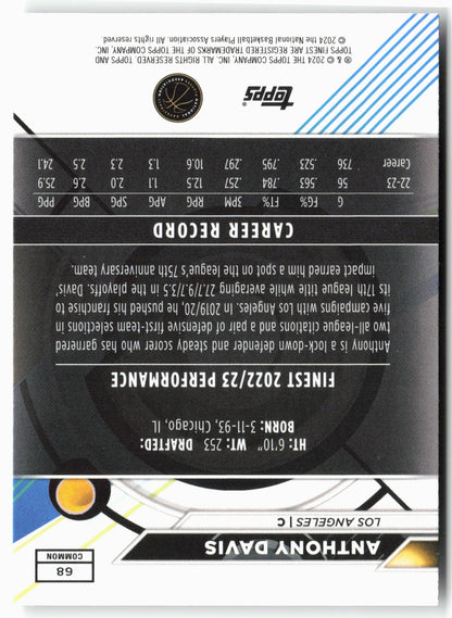 2023-24 Finest #68 Anthony Davis