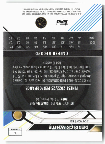 2023-24 Finest #4 Derrick White