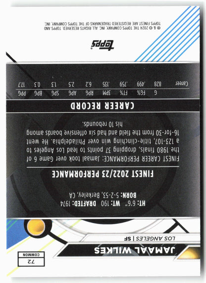 2023-24 Finest #72 Jamaal Wilkes
