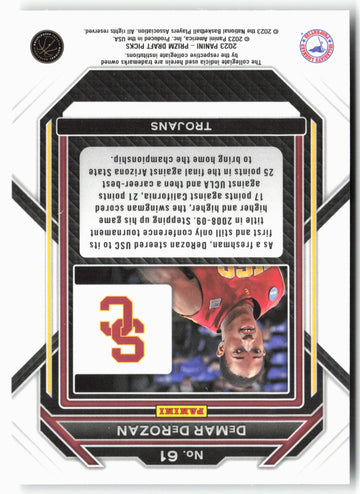 
2023 Panini Prizm Draft Picks #61 DeMar DeRozan