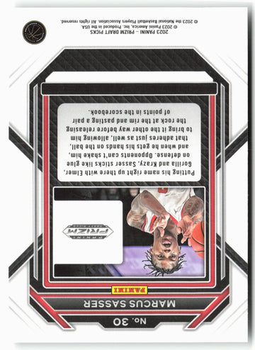 
2023 Panini Prizm Draft Picks #30 Marcus Sasser