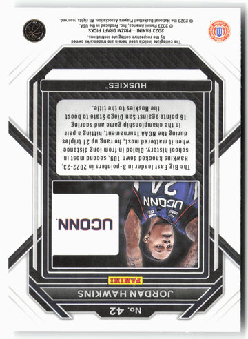 
2023 Panini Prizm Draft Picks #42 Jordan Hawkins