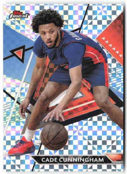 2023-24 Finest #118 Cade Cunningham Checkerboard Refractors