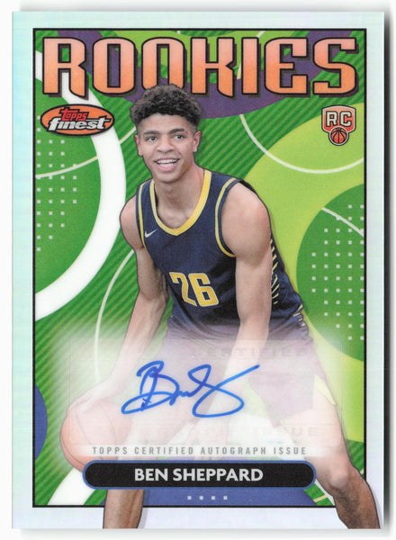 2023-24 Finest #RFA-BS Ben Sheppard Rookie Finest Autographs Refractor