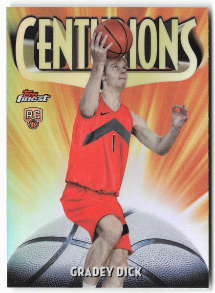 2023-24 Finest #C-10 Gradey Dick Centurions Refractor