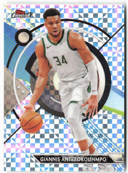 2023-24 Finest #15 Giannis Antetokounmpo Checkerboard Refractors