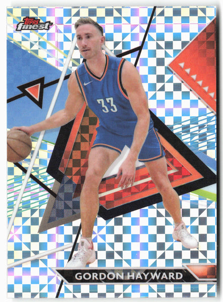 2023-24 Finest #107 Gordon Hayward Checkerboard Refractors