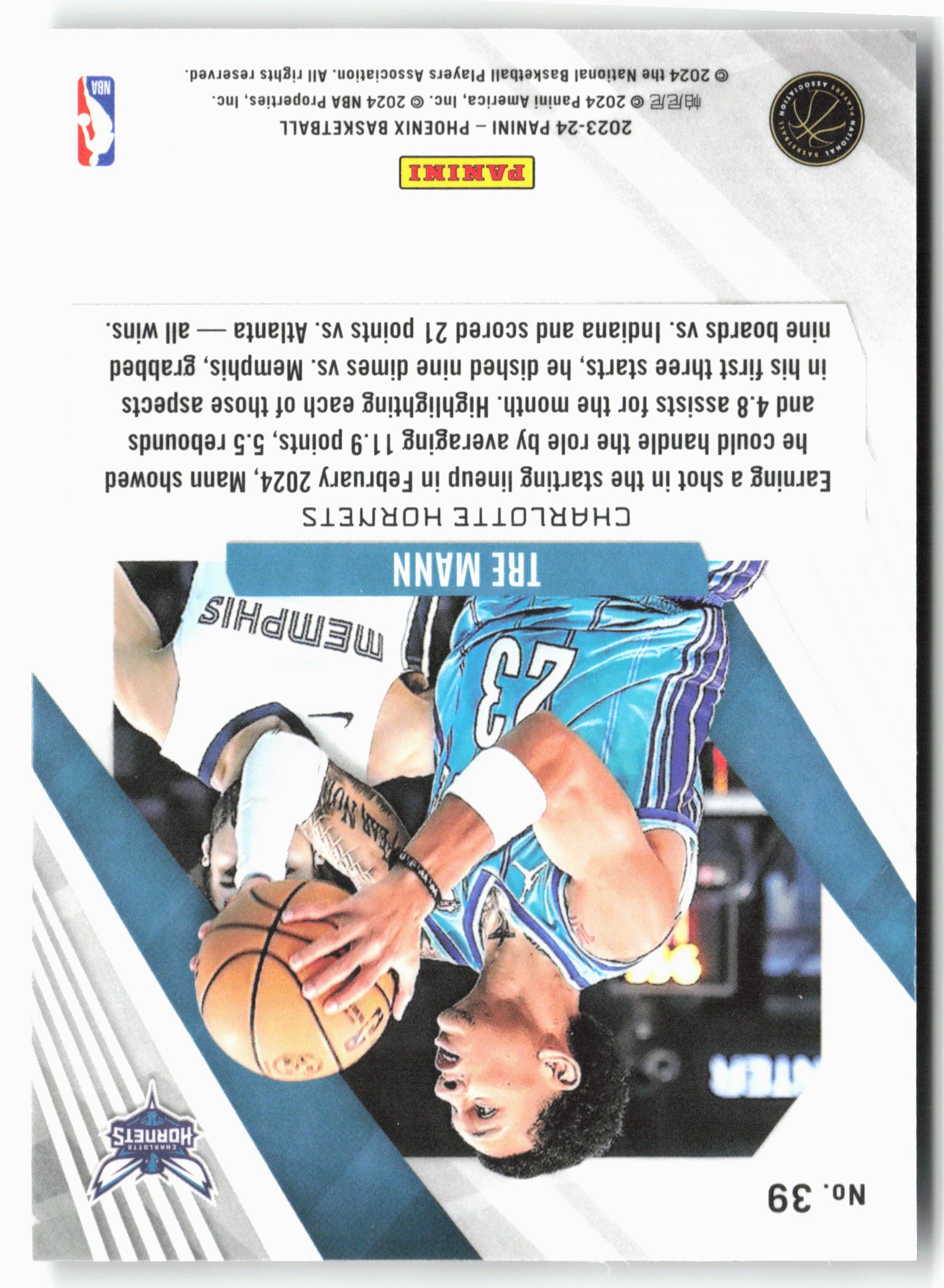 2023-24 Panini Phoenix #39 Tre Mann