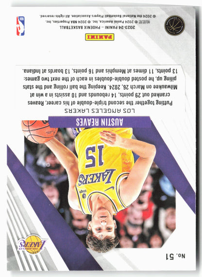 2023-24 Panini Phoenix #51 Austin Reaves