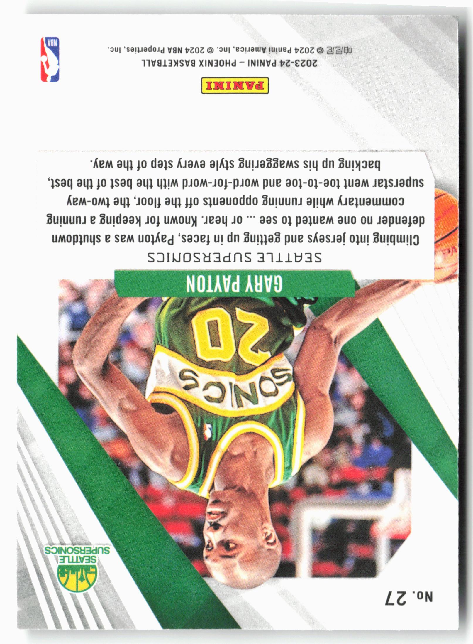 2023-24 Panini Phoenix #27 Gary Payton