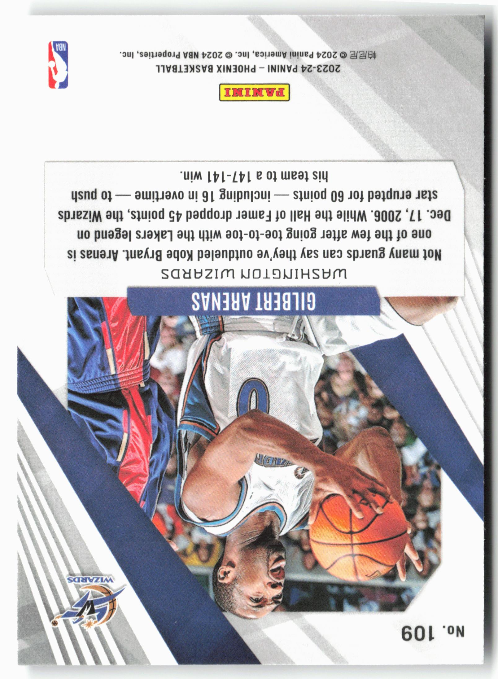 2023-24 Panini Phoenix #109 Gilbert Arenas