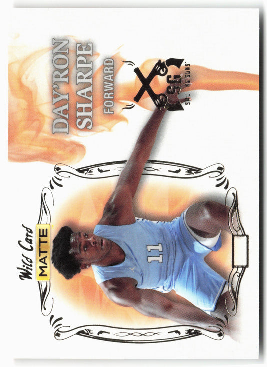 2022 Wild Card Matte #SG-3 Day'ron Sharpe Smoking Guns White/Orange