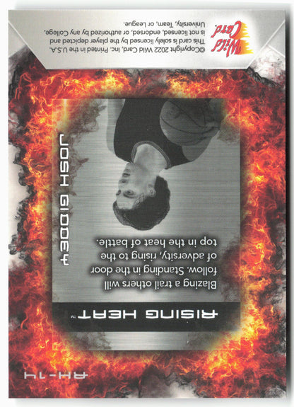 2022 Wild Card Matte #RH-14 Josh Giddey Rising Heat Black/Orange