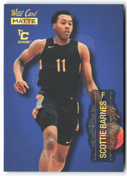 2022 Wild Card Matte #MB-65 Scottie Barnes Blue Chase