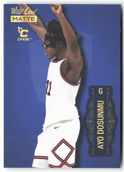 2022 Wild Card Matte #MB-6 Ayo Dosunmu Blue Chase