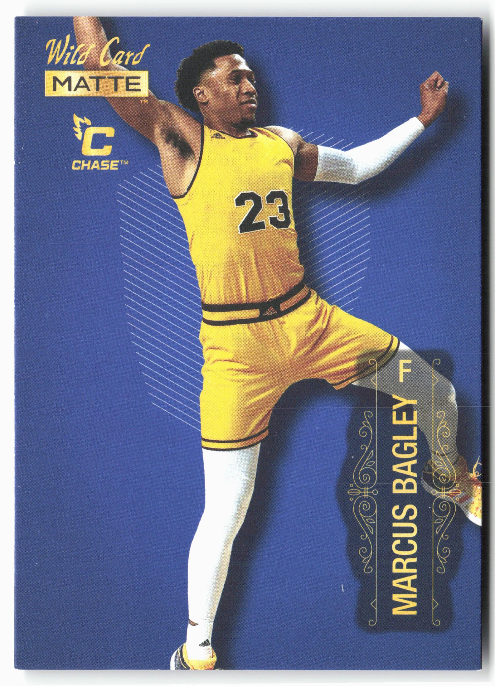2022 Wild Card Matte #MB-55 Marcus Bagley Blue Chase