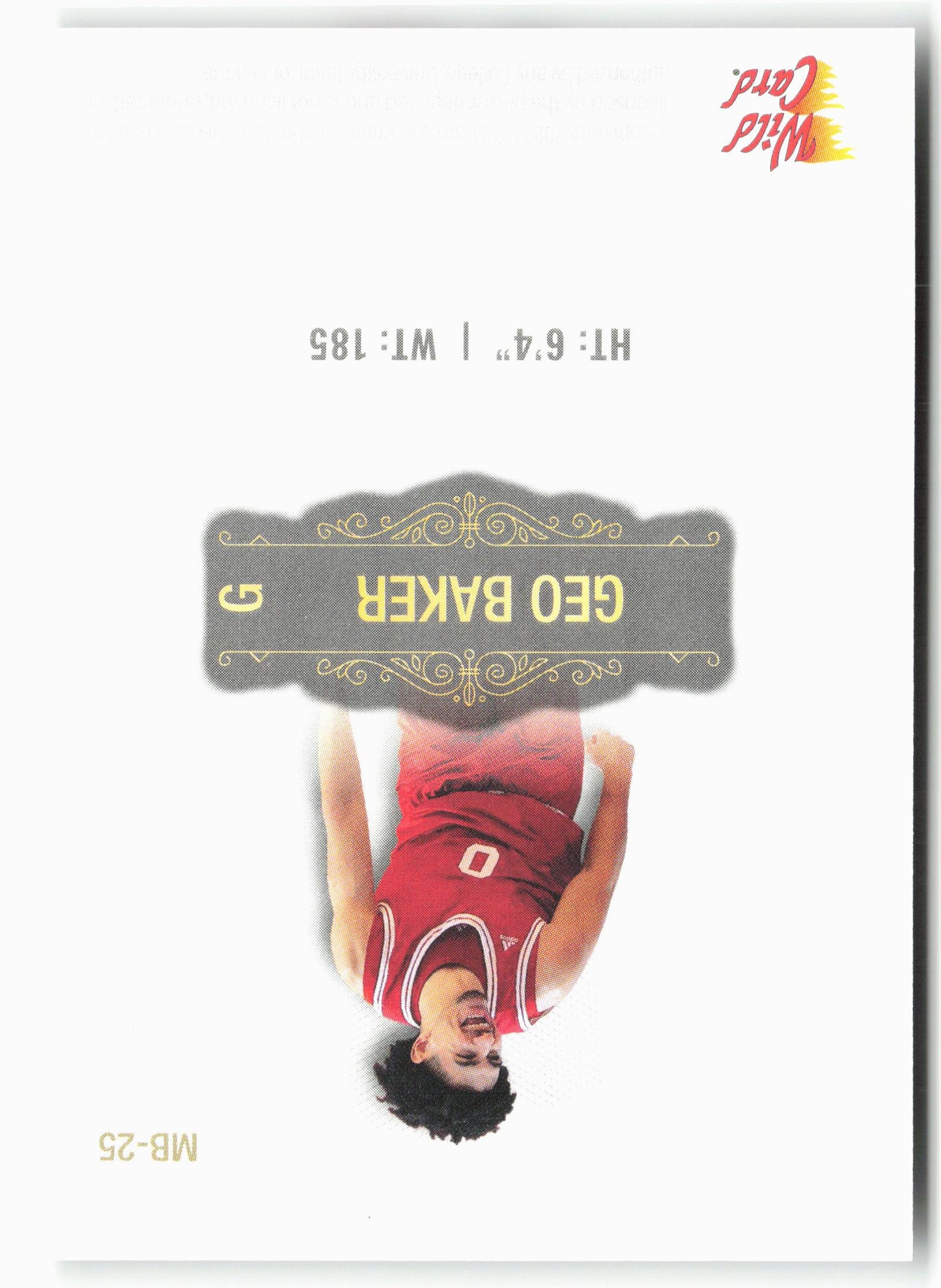 2022 Wild Card Matte #MB-25 Geo Baker