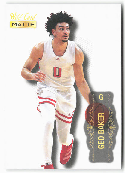 2022 Wild Card Matte #MB-25 Geo Baker