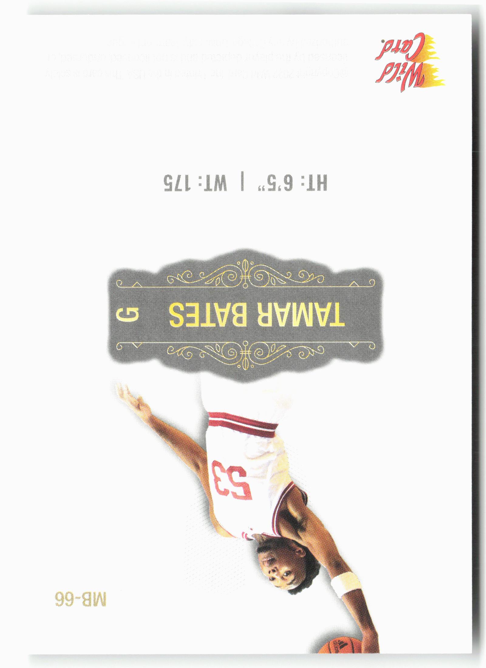 2022 Wild Card Matte #MB-66 Tamar Bates