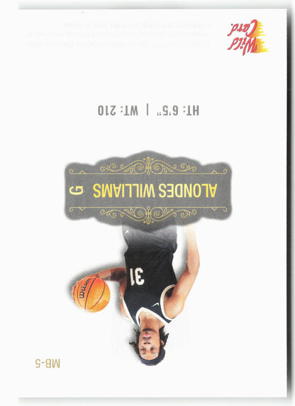 2022 Wild Card Matte #MB-5 Alondes Williams