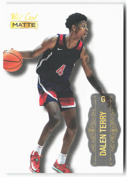 2022 Wild Card Matte #MB-15 Dalen Terry