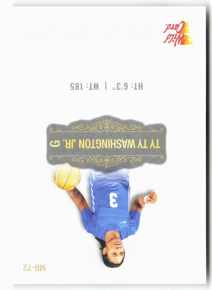 2022 Wild Card Matte #MB-72 Ty Ty Washington