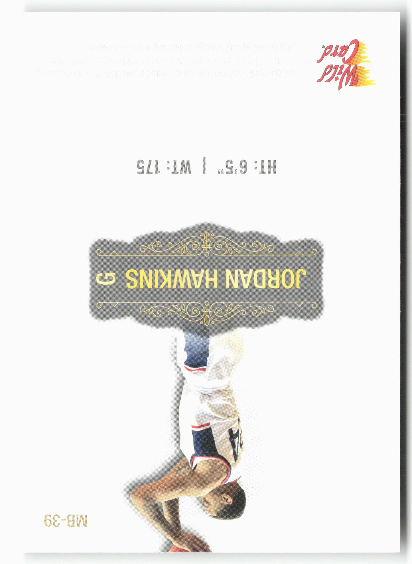 2022 Wild Card Matte #MB-39 Jordan Hawkins