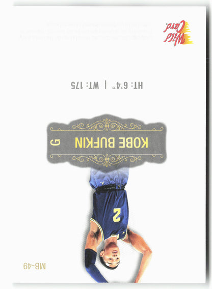 2022 Wild Card Matte #MB-49 Kobe Bufkin