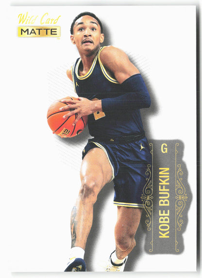 2022 Wild Card Matte #MB-49 Kobe Bufkin