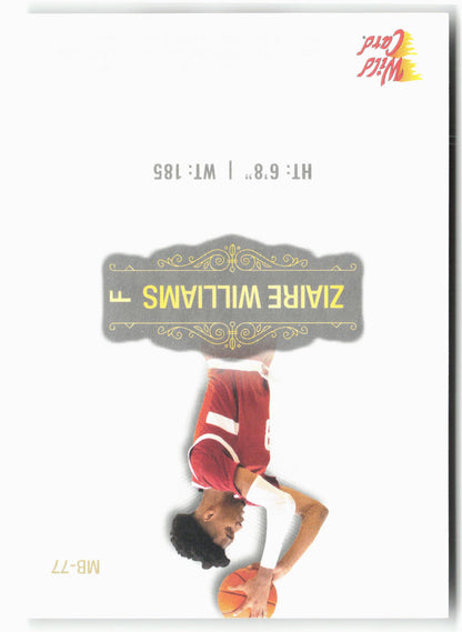 2022 Wild Card Matte #MB-77 Ziaire Williams