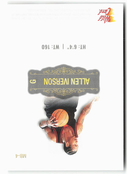 2022 Wild Card Matte #MB-4 Allen Iverson