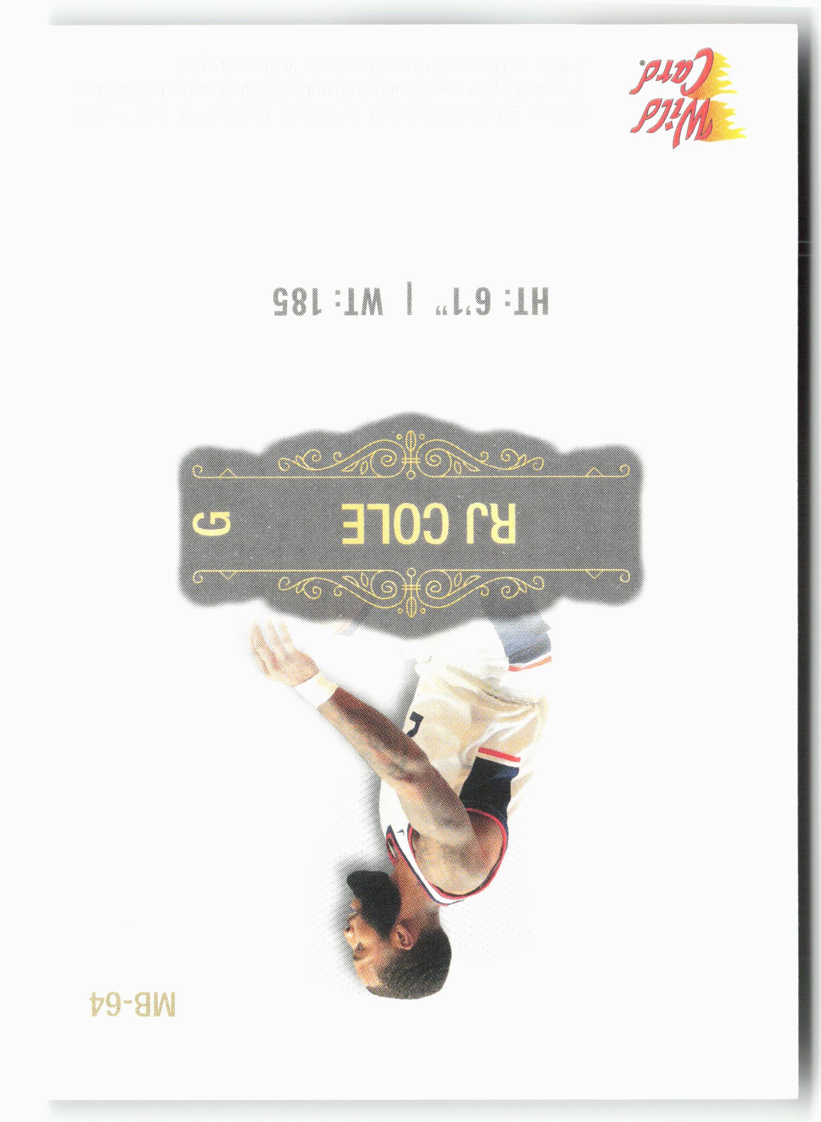 2022 Wild Card Matte #MB-64 RJ Cole