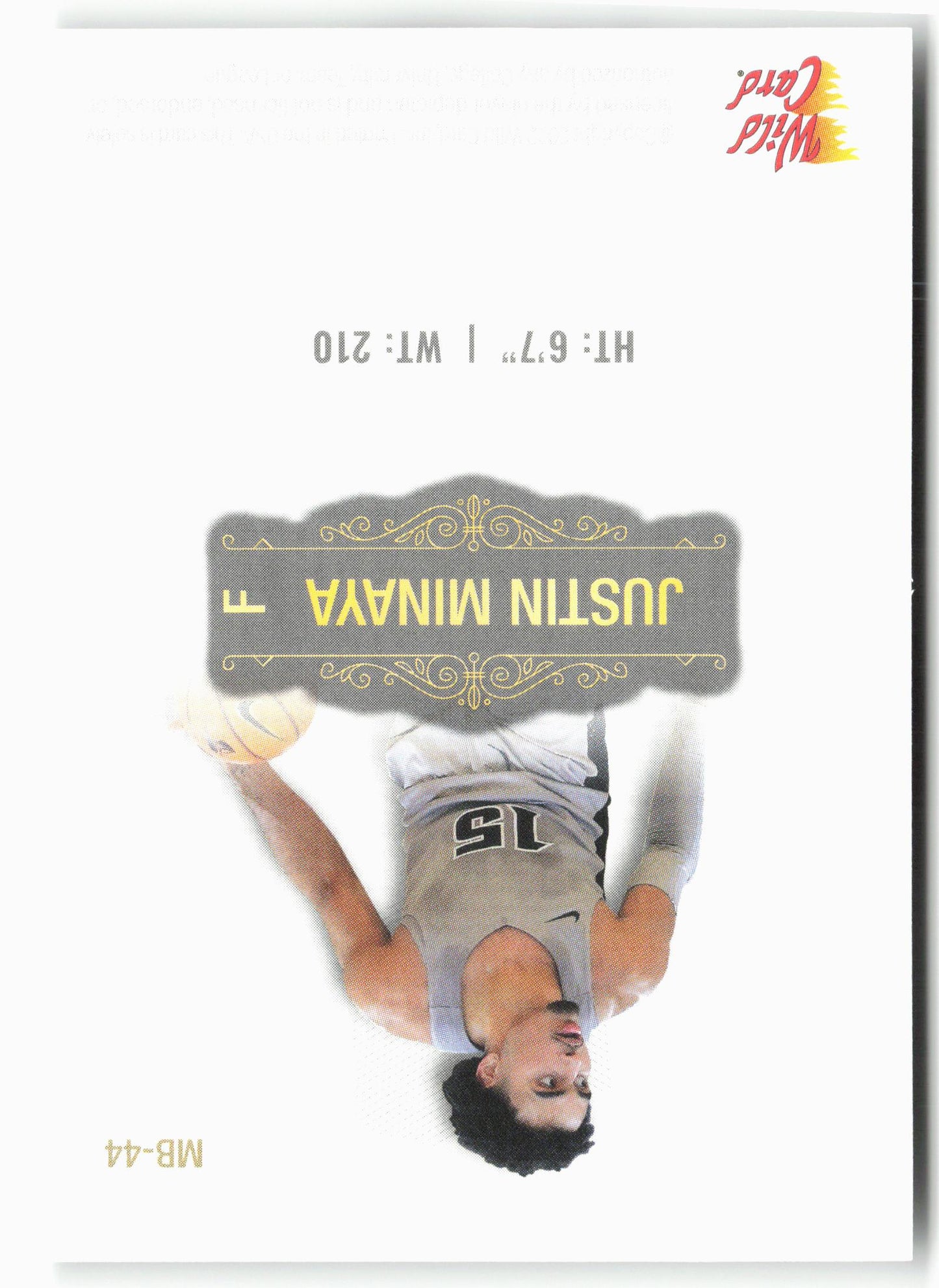 2022 Wild Card Matte #MB-44 Justin Minaya