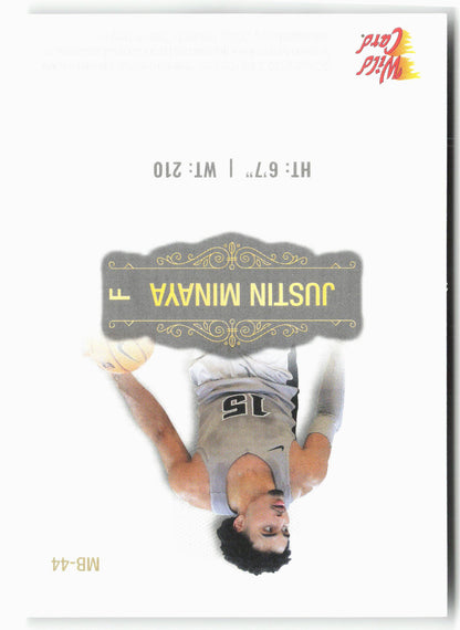 2022 Wild Card Matte #MB-44 Justin Minaya