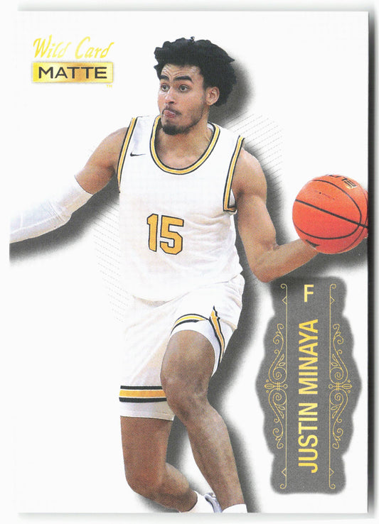 2022 Wild Card Matte #MB-44 Justin Minaya