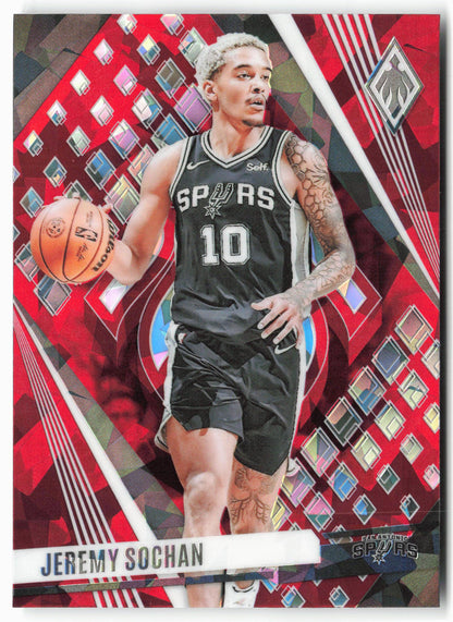 2023-24 Panini Phoenix #24 Jeremy Sochan Phoenix Red Ice