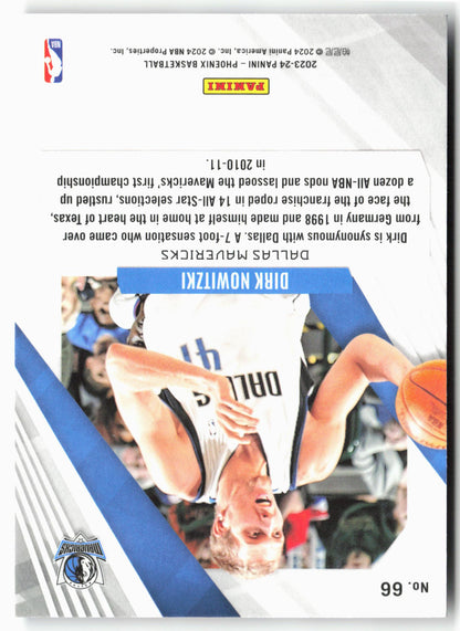 2023-24 Panini Phoenix #66 Dirk Nowitzki Phoenix Red Ice