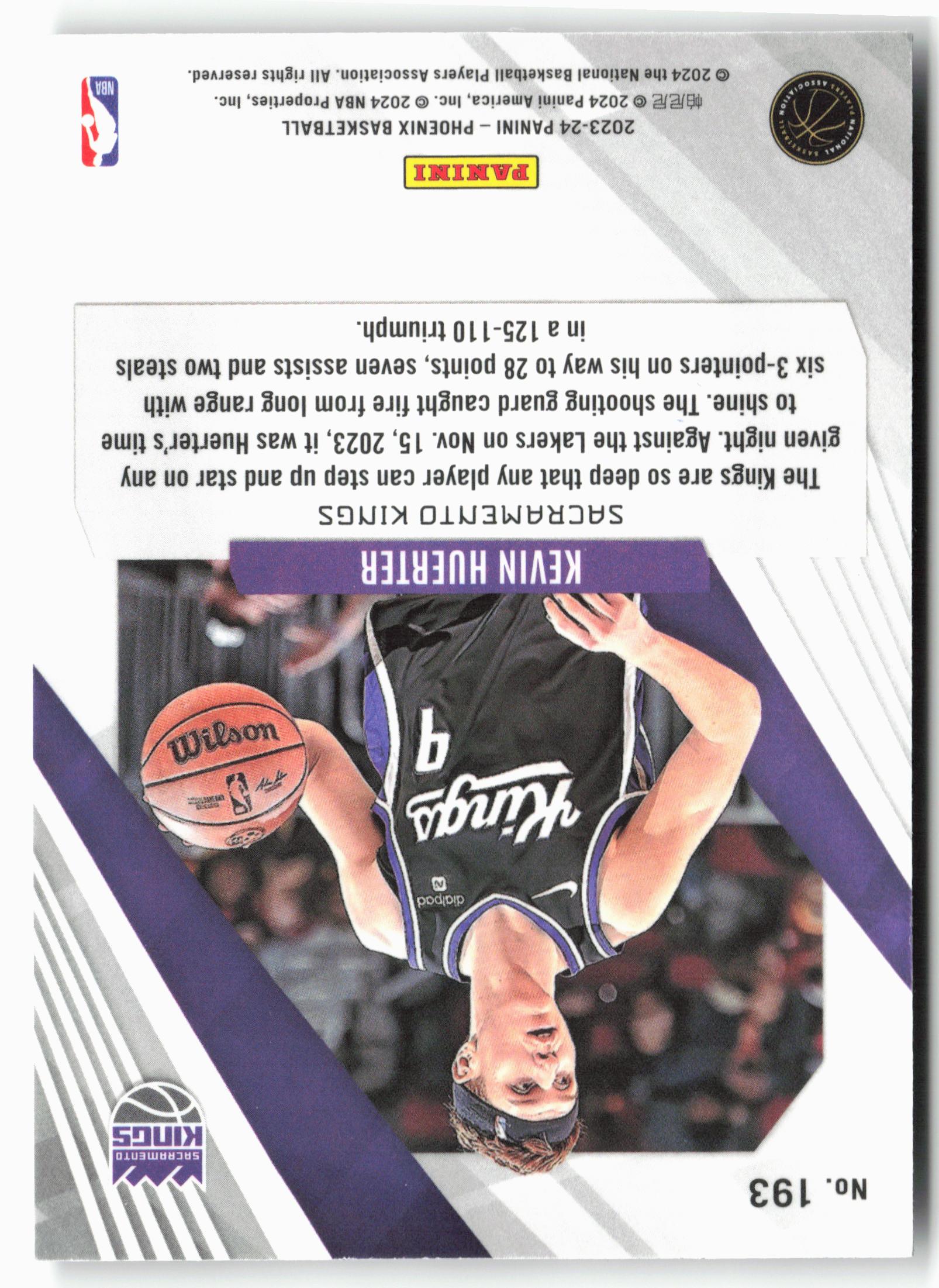 2023-24 Panini Phoenix #193 Kevin Huerter Silver