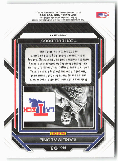 2023 Panini Prizm Draft Picks #93 Karl Malone Silver
