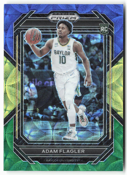 2023 Panini Prizm Draft Picks #21 Adam Flagler Choice Blue/Yellow/Green