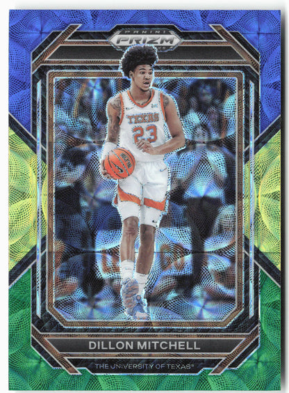 2023 Panini Prizm Draft Picks #35 Dillon Mitchell Choice Blue/Yellow/Green