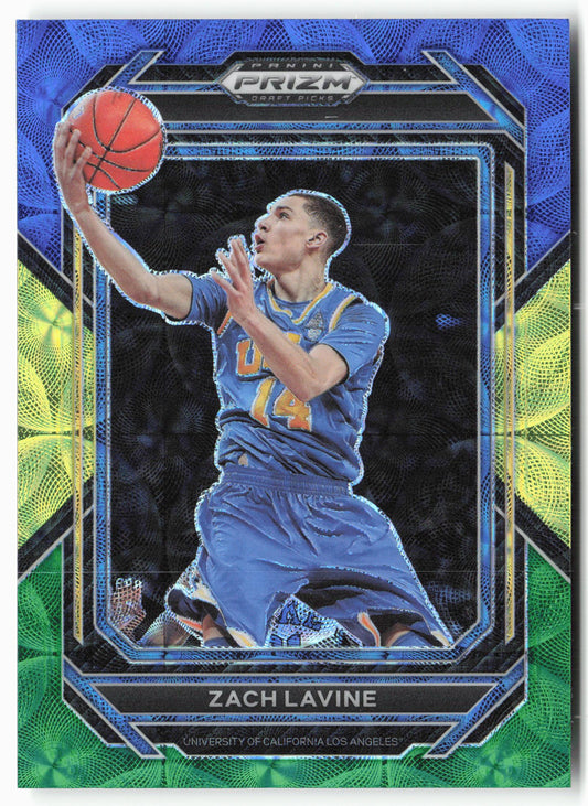 2023 Panini Prizm Draft Picks #59 Zach LaVine Choice Blue/Yellow/Green