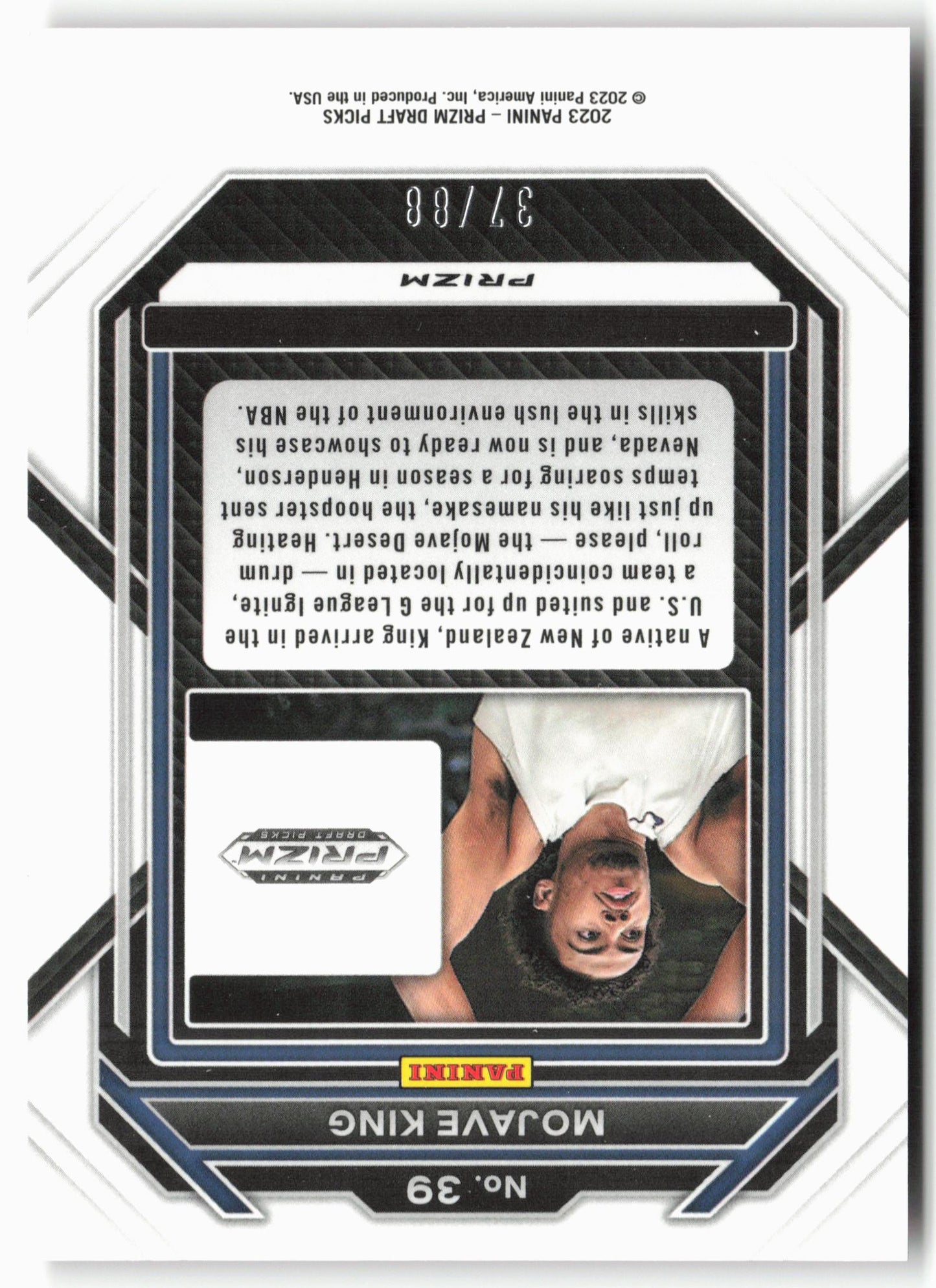 2023 Panini Prizm Draft Picks #39 Mojave King Choice Red #/88