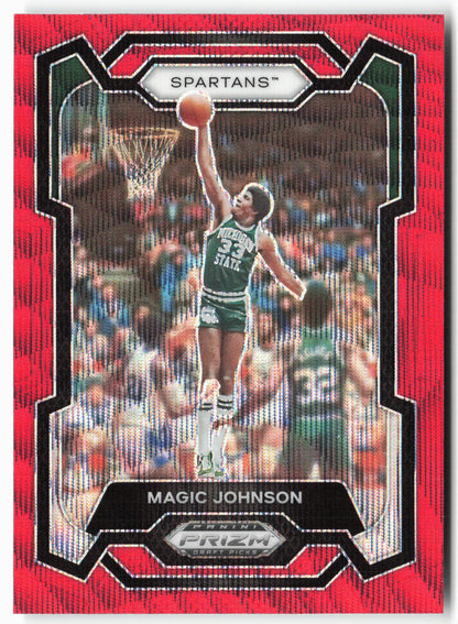 2024 Panini Prizm Draft Picks #23 Magic Johnson Prizms Red Wave
