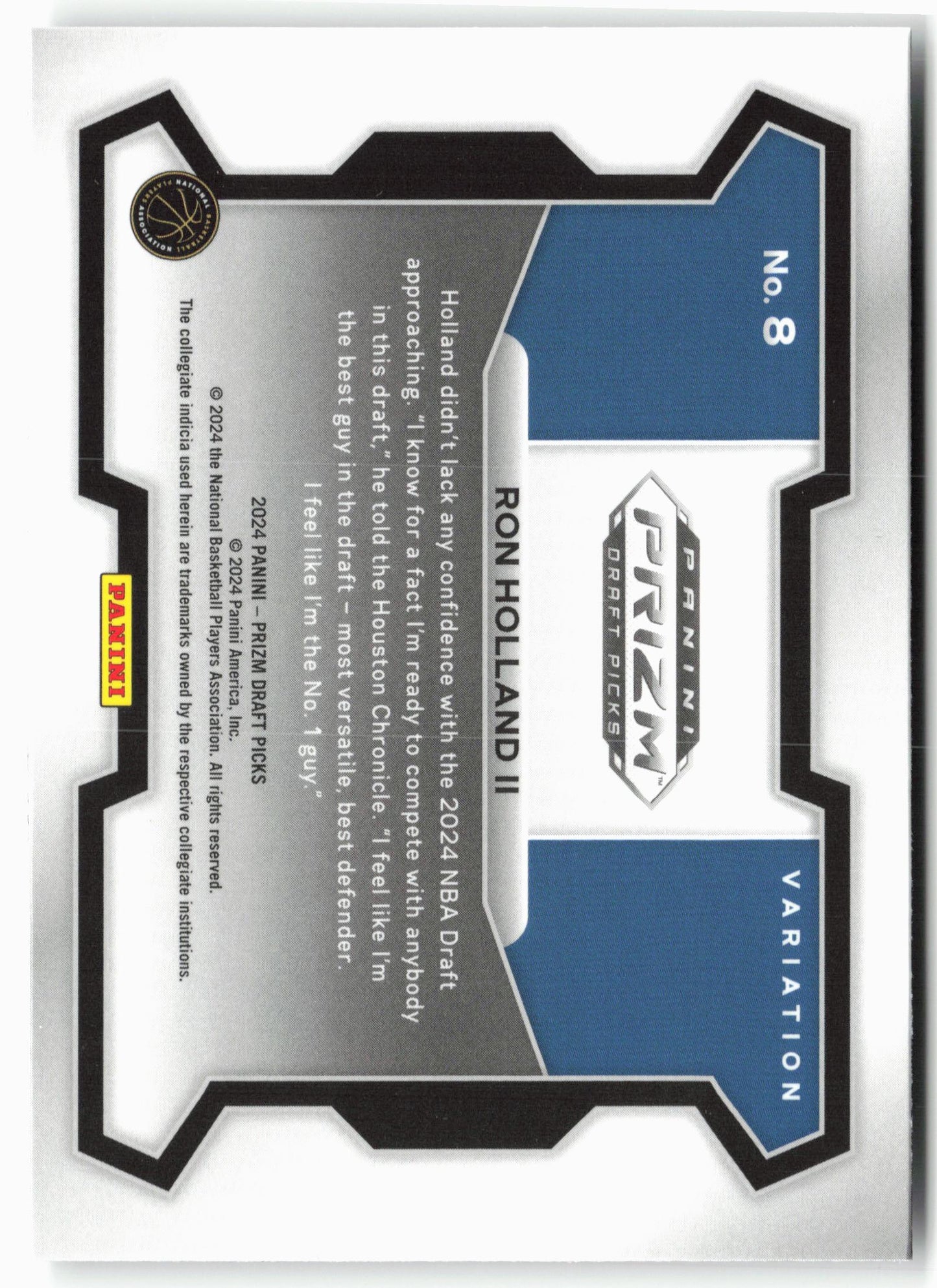 2024 Panini Prizm Draft Picks #8b Ron Holland II