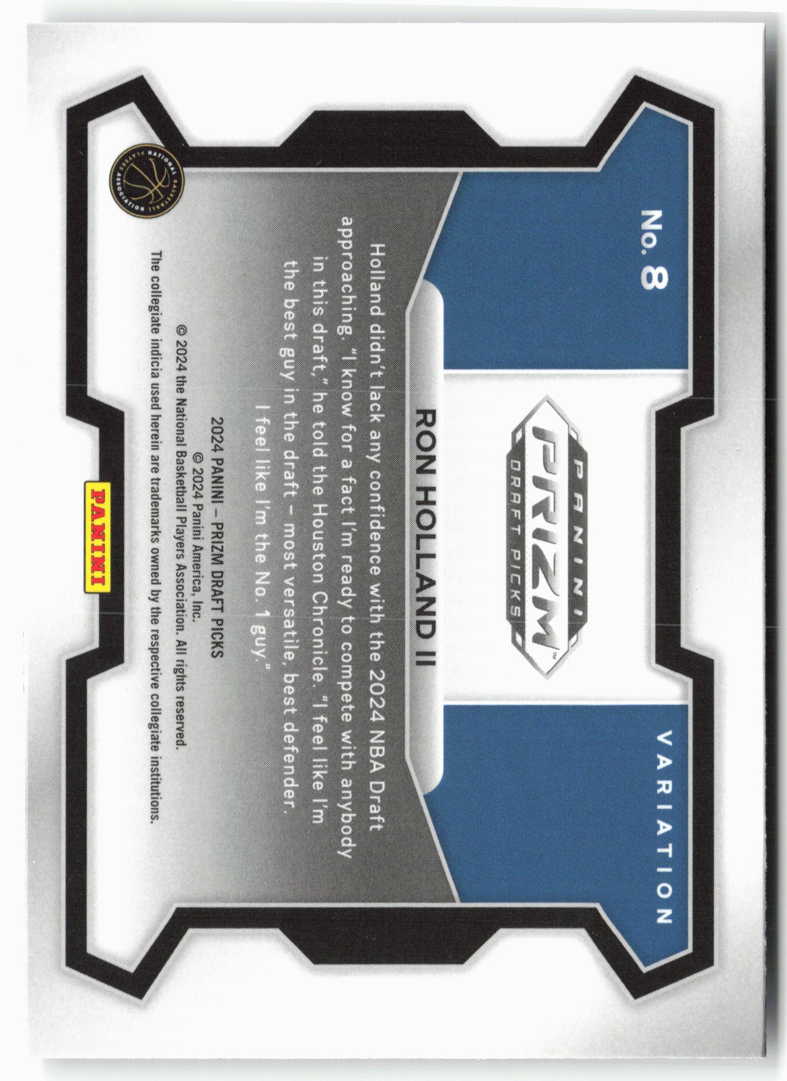 2024 Panini Prizm Draft Picks #8b Ron Holland II