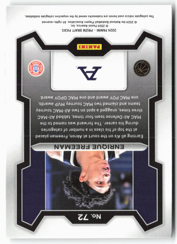 
2024 Panini Prizm Draft Picks #72 Enrique Freeman