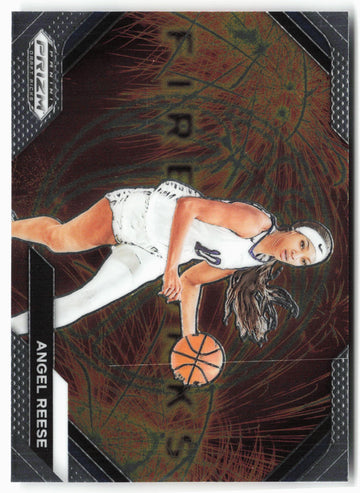 
2024 Panini Prizm Draft Picks #4 Angel Reese Fireworks