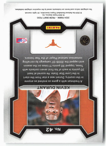 
2024 Panini Prizm Draft Picks #42 Kevin Durant