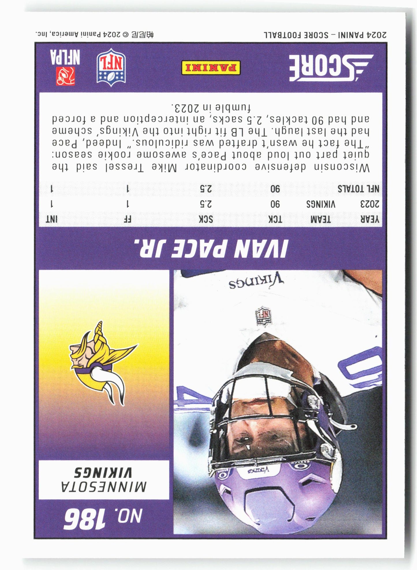 2024 Score #186 Ivan Pace Jr.